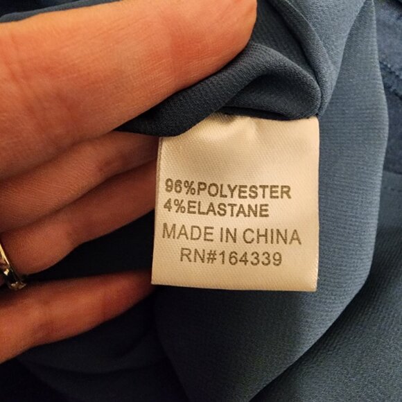 Petal & Pup Opal Tie Waist Long Sleeve Satin Minidress NWT Blue Size 4 - Picture 13 of 13